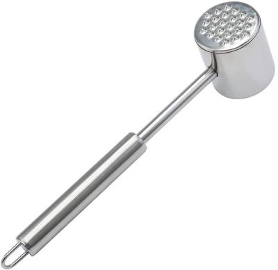 China FREE SAMPLE Kitchen Tool Creative Durable 304 Stainless Steel Food Grade Meat Tenderizer, Meat Hammer, Beef Steak Tenderizer for sale