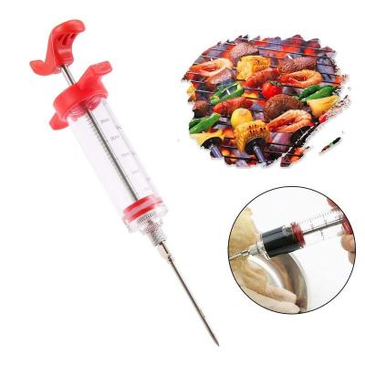 China Easily Cleaned Meat Marinade Flavor Injector Syringe Seasoning Sauce Cooking Meat Poultry Turkey Chicken BBQ Tools for sale