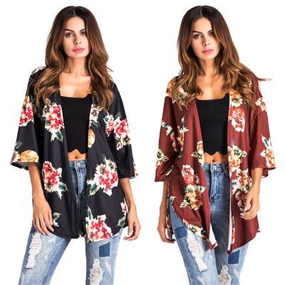 China New Arrival Sustainable Summer Printed Ladies Half Shirt Street Sleeve Casual Women's Blouses for sale