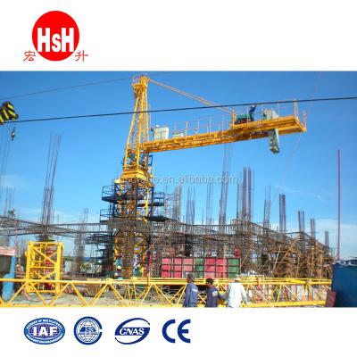 China Tower Crane Tower Crane Manufacture 6010 Boom Length 60m Top 6T Kit Tower Cranes for sale