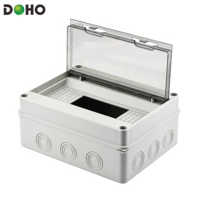 China Outdoor Cable Box Waterproof Plastic Cable Box 12 Way End Circuit Breaker MCB Electrical Distribution Box for sale