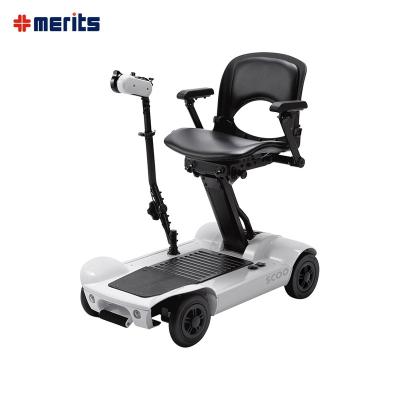 China PU Handicapped Scooters Folding Electric Tricycles 3 Wheel Mobility Scooter for sale