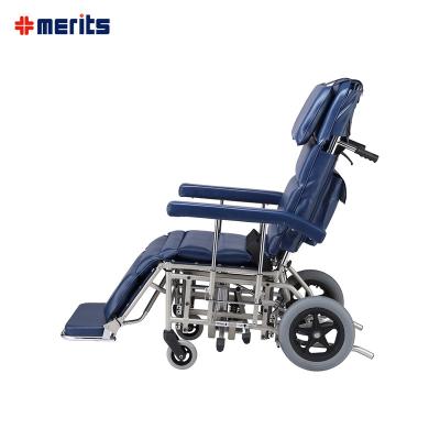 China Merits High Folding Automatic Electric Back Wheelchair 114/250 for sale