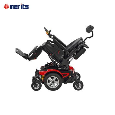 China gear electric foldable wheelchair for older P323 for sale