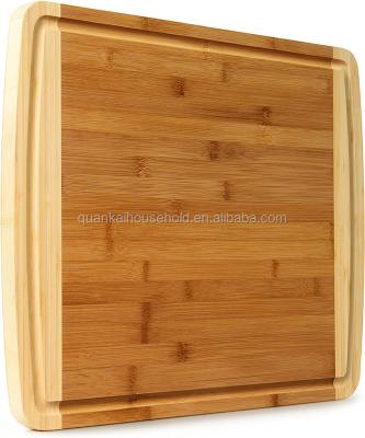 China Viable Extra Large Bamboo Cutting Board with Juice Groove for sale