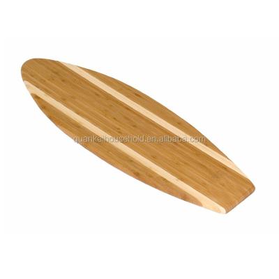 China Solana Surf Board Cutting Board Wooden Viable Bamboo Bread Chopper for sale