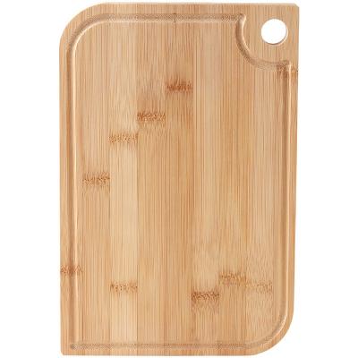 China Viable Organic Bamboo Cutting Board with Juice Bowl Kitchen Meat Grinder (Butter Block) for sale