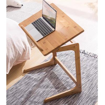 China (Height Adjustable) Bamboo Table Sofa Side Side Table, Study Table, Computer Table Bedside Table for sale