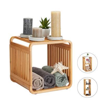 China Sustainable Bamboo System Sets Rack Bathroom Content Storage Rack for sale