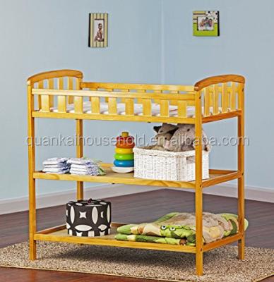 China Modern Natural Bamboo Changing Table Storage Shelf for sale