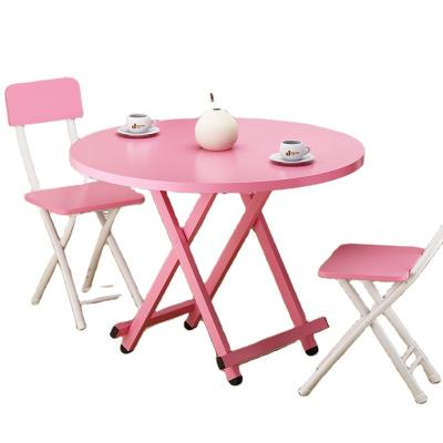 China Fashion Round Foldable Round Table Simple Small Table Children's Surface Outdoor Dining Table for sale