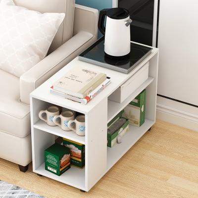 China (Other) small adjustable simple modern mobile tea table sofa side cabinet bedroom bedside cabinet mini for sale