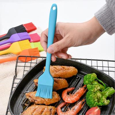 China 8.2inch Food Grade Pastry Brush Easily Cleaned Silicone Oil Brush Marine Butter Heat Resistant Soft Basting Sauce BBQ Grill Brushes for sale