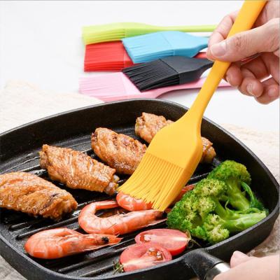 China 10.6inch Sustainable Wholesale Food Grade Silicone Basting GRILL Grill Brush Heat Resistant Oil Butter Sauce Marinate Cooking Pastry Brush for sale