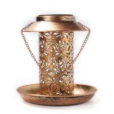 China Good Price Pet Driver China Sustainable Handmade Solar Garden Lamp Humming Bird Feeders Solar Bird Feeder for sale