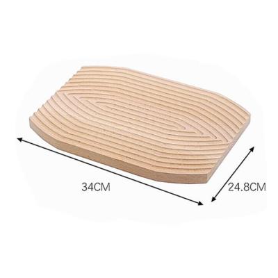 China Nordic Style Wooden Serving Tray, Diamond Service Trays Wood, Wooden Food Serving Tray for Dinner, Tea, Coffee for sale