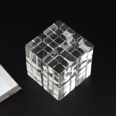 China Modern Home Decor Custom Made Chinese Modern Crystal Sculpture For Tabletop Table for sale