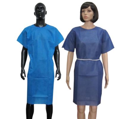 China Nonwoven Medical Nursing Isolation Gown For Disposable Hospital Food Factory Clean Room Scrub Suit for sale