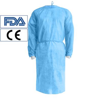 China Medical Care Isolation Gown AAMI Level 1 Disposable Isolation Gown 2 3 4 With CE for sale