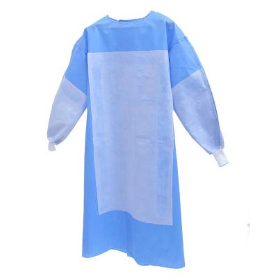 China Disposable Non Sterile Medical Care Surgical Gown Reinforced Surgical Gown Level 4 Gown For Operating Room for sale