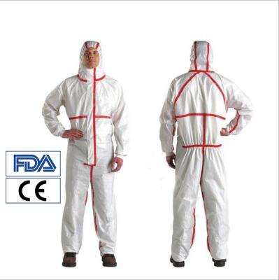 China Medical Care Protective Suit Disposable Protective Coveralls Protective Clothing With Type 4 5 6 EN 14126 for sale