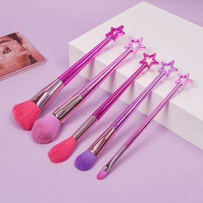 China Dongshen makeup brush smudge brush star brush single makeup brush purple makeup brush set for sale