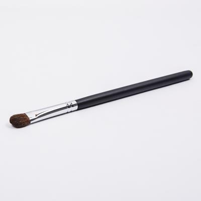 China Wholesale Simple Olive Black Copper Hair Pony Hair Brush Makeup Dongshen Wooden Handle Eyeshadow Brush for sale