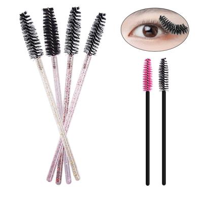 China Wholesale Simple Makeup High Quality DM Brushes Mascara Nylon Plastic Brush Disposable Magic Wand Applicator Eyebrow Eyelash Brush for sale