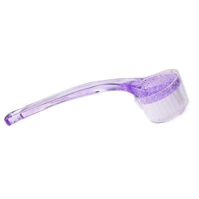 China Cleansing Brush Private Label Face Brush Purple Plastic Handle for sale