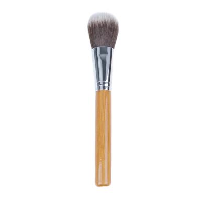 China Single Bamboo Smudge Brush Makeup Brush Private Label Blush Brush Make Up Synthetic Hair for sale