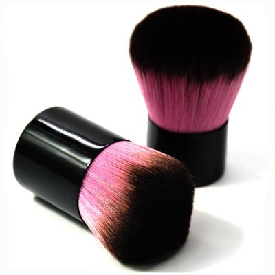 China Angular blush single makeup brush round pink vegan make up brushes private label kabuki brush wholesale for sale