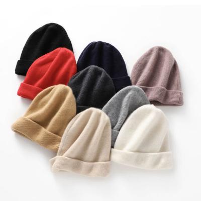 China COMMON Custom Cute Luxury Warm Wool Knitted Beanie Blanks Winter Bennie Caps Women 100% Pure Merino Wool With Custom Logo for sale