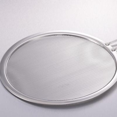 China Amazon Stainless Steel Fat Splatter Viable Hot Selling Punch Net Screen For Frying Pan Cooking for sale