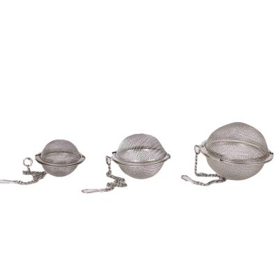 China Viable High Quality Ball Form Tea Accessories Stainless Steel Tea Infuser Used For Cup for sale