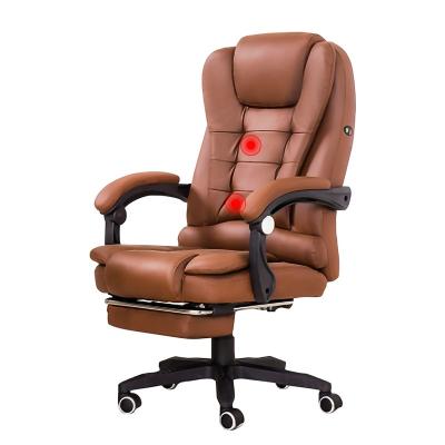 China Factory Direct Big Brown Manager Swivel Leather PU Adjustable Tall Office Chair Ergomic (Size) Executive Chair for sale