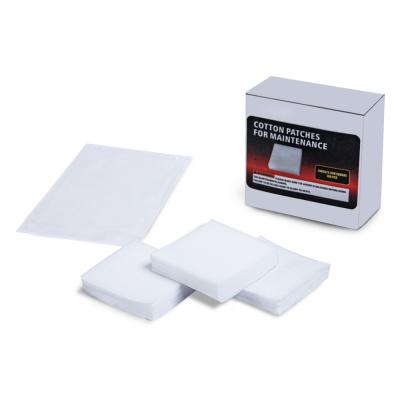 China Professional Cotton Square Gun Cleaning Patches 2 Inch Rifle Gun Cleaning Patch Cleaning Patches for sale