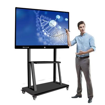 China 75inch floor stand  Touch Screen Interactive Whiteboard touch Screen Resolution 3840*2160 for sale