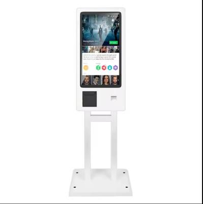 China 32 inch touch screen pos systems self pay service payment order kiosk for fast food restaurants for sale