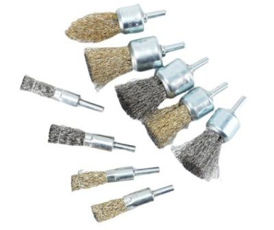 China Modern 6x( 10 12 16 25 30)mm Derusting Steel Wire Circular Brushes Steel Wire Brushes With Handle for sale