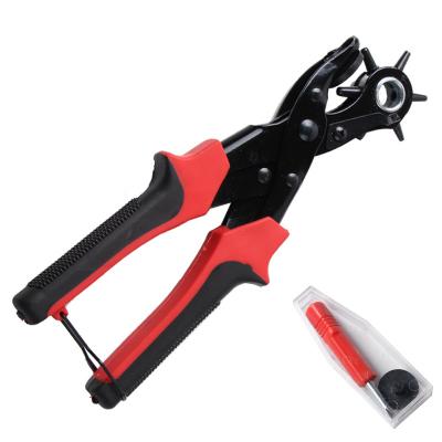 China Professional MULTI FUNCTIONAL Leather Belt Punch Eyelet Pliers Belt Round Hole Flat Product Pliers for sale