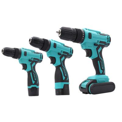 China Custom Rechargeable Wood/Iron/Steel/Gypsum/Tile/Plastic/Aluminum/Screw/Glass/Foam Brick Logo Multifunction Power Drills Cordless Lithium Battery Drills for sale