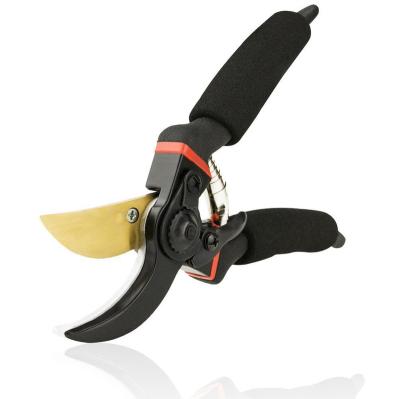 China Good Quality Anti-Slip Handle Cutting Pruner Garden Scissors Garden Hand Steel Pruner Tree For Bonsai Garden for sale