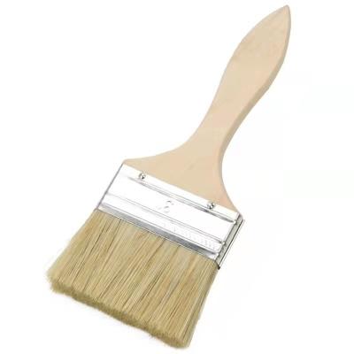 China Hot Selling Multi Size Brush Thickening Paint Wall Paint Brush With Hard Wooden Handle for sale