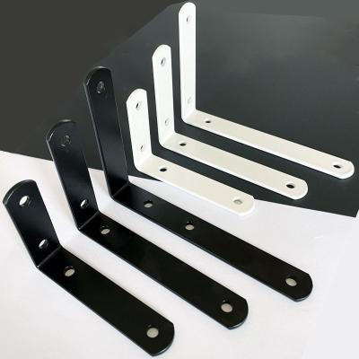 China Modern Minimalist Thickened Metal L Shaped Right Angle Bracket Iron Shelf Support Floating Shelves Bracket for sale