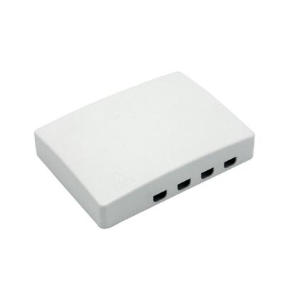 China FTTH FTTB FTTX 4 Network Fiber Optic Core FTTH Fiber Box 4port Terminal Outdoor Mount Outlet Box for sale