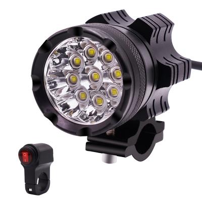 China New Strong Lightweight Aluminum Alloy Motorcycle 12V Waterproof Led Headlight Always Bright With Switch Motorbike Light for sale