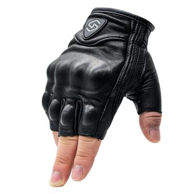 China Classic Half Finger Summer Motorbike Riding Motorcycle Protective Gloves for sale