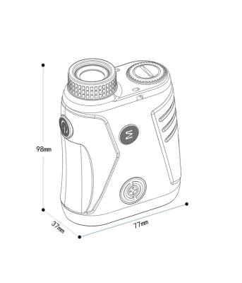 China Quality Suitable Popular Product Guaranteed Multi Coating Optical System Range Finder With 6x Magnification For Golf LS040-16DR for sale