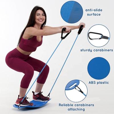 China Balance Balance Board With Resistance Bands Fitness Board For Adults for sale