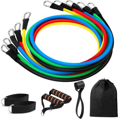 China Home Exercise Resistance Bands Set 11pcs Exercise Bands for sale